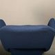 Eero Saarinen Executive Armchair in Blue Bouclé fabric for Knoll International