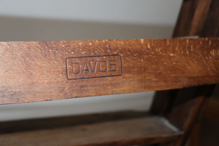 Davos solid oak library ladder
