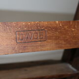 Davos solid oak library ladder