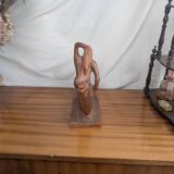 Terracotta Sculpture of a Slender Woman, Abstract Art Art Deco Style