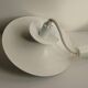 Large white mid-century modern pendant lamp - Frandsen Denmark - 1970s