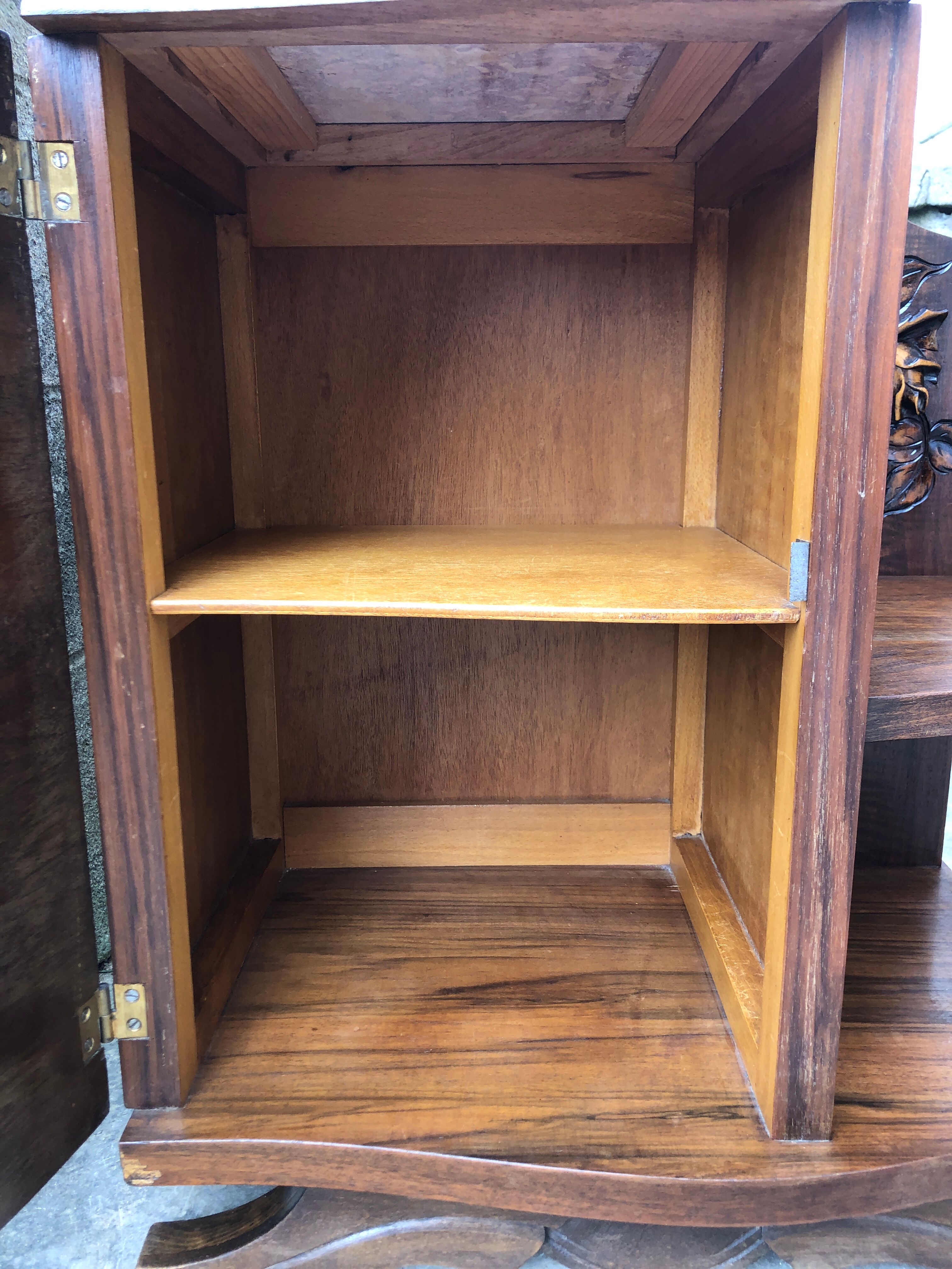 Pair of Art Deco bedside furniture