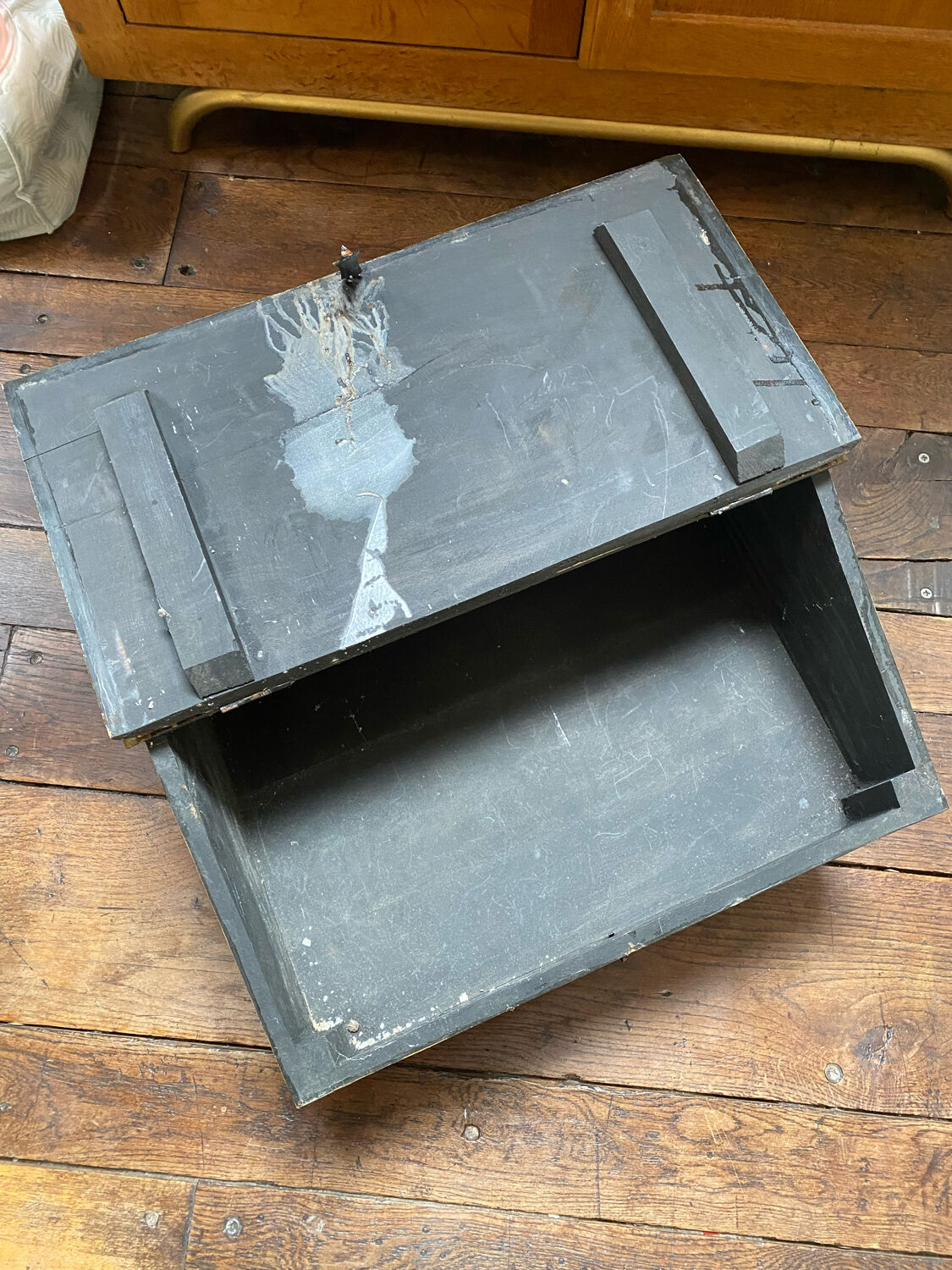 Ancient hand-painted Indian writing desk