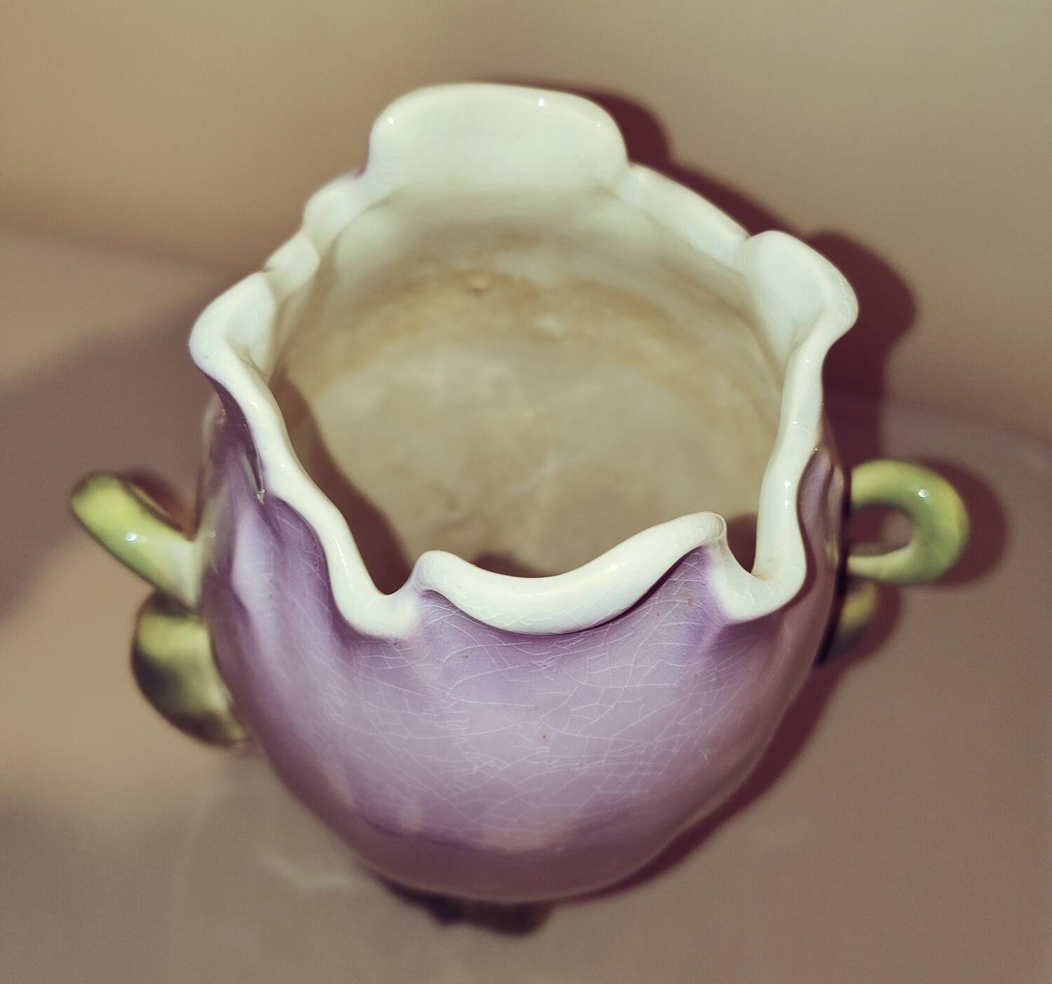 Art Nouveau vase in Lunéville earthenware
