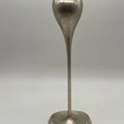 ABSA Danish Modernist Tulip Candle Holder in Silver Metal