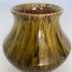Scandinavian Modern Black and Olive Glazed Ceramic Vase Nittsjö Keramik, 1960s