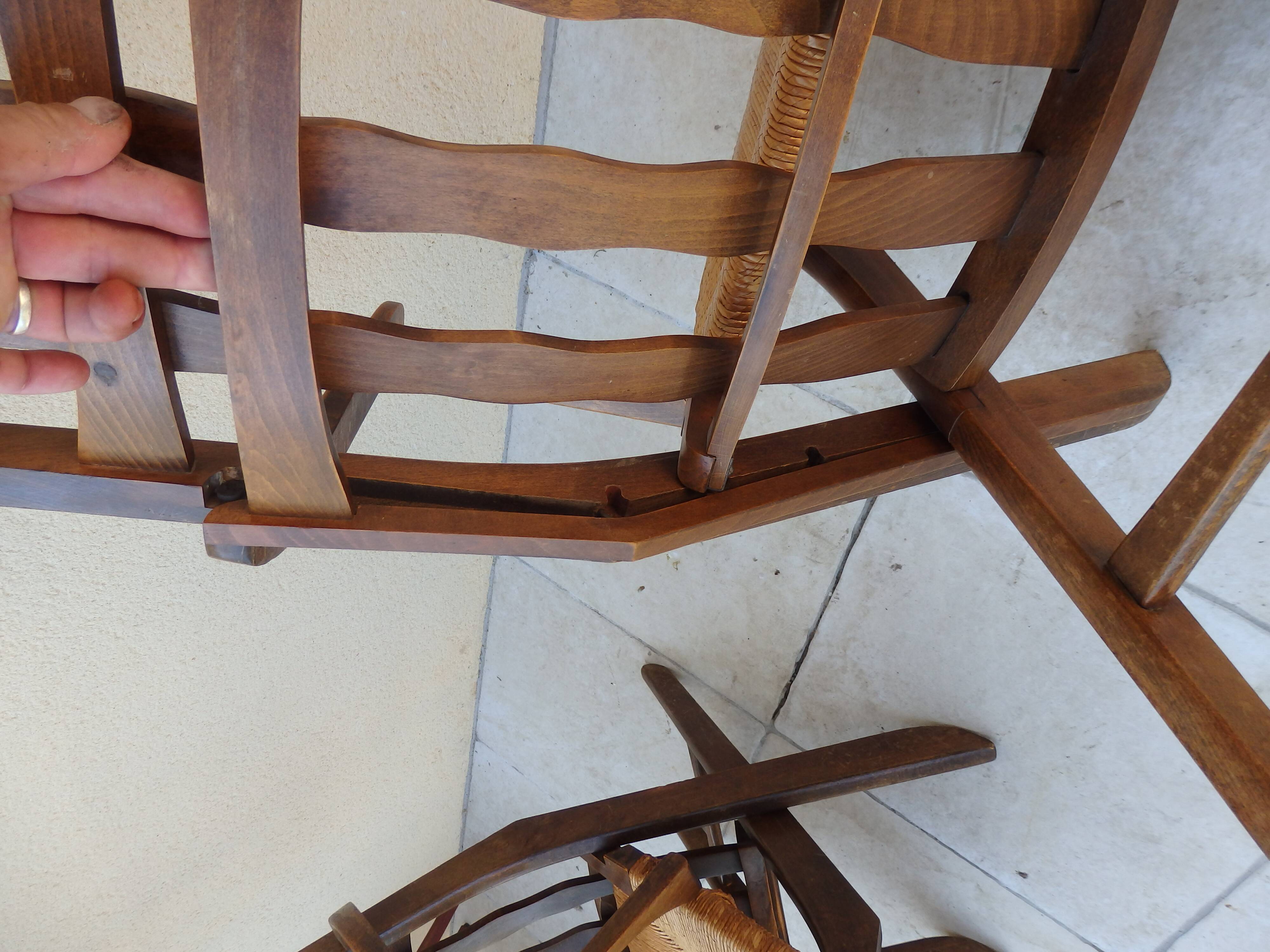 Paire de fauteuils Triconfort année 1960 trois  position