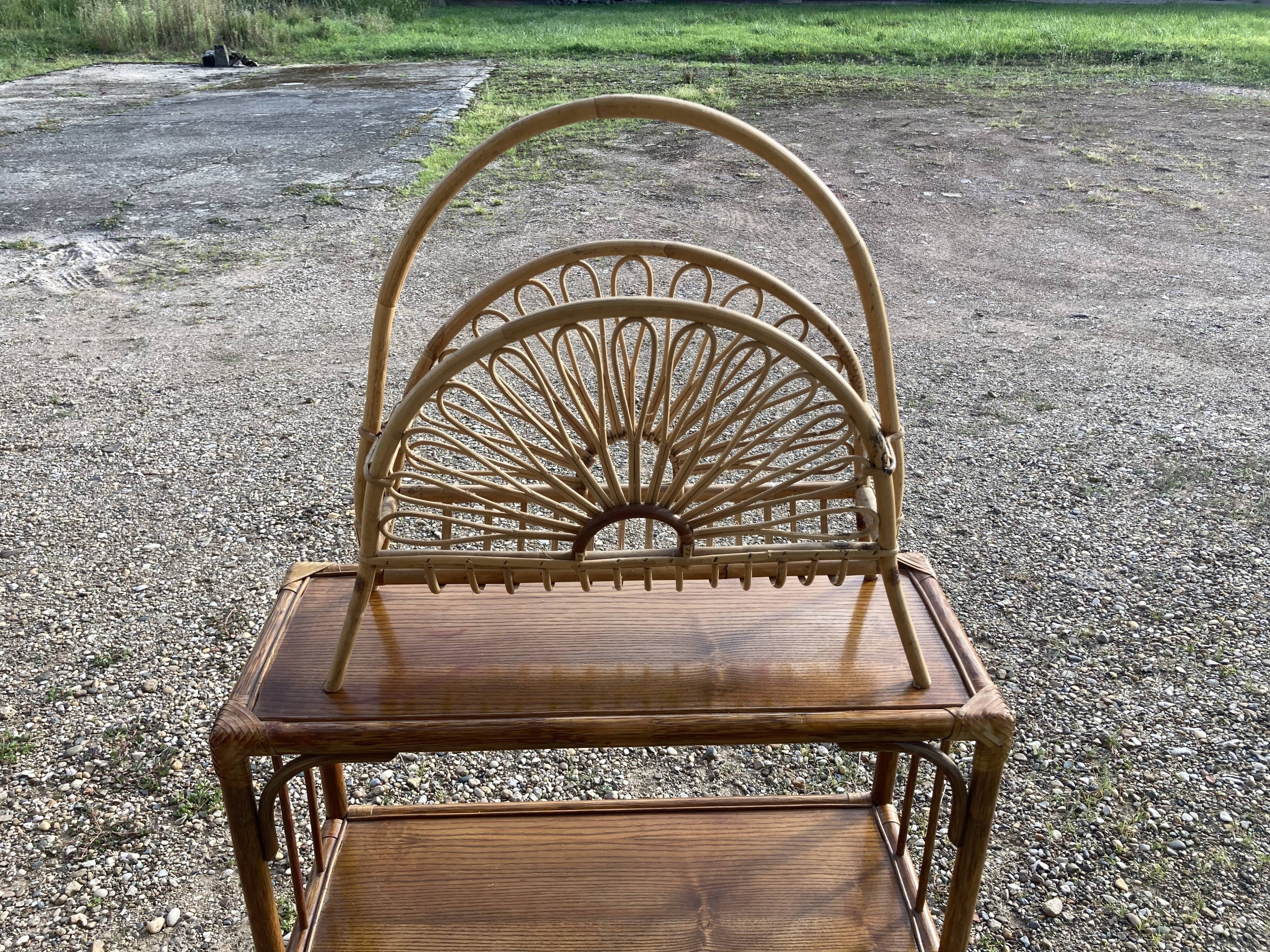 Rattan magazine door