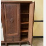 Antique Art Deco wardrobe, clothes cupboard