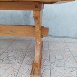 Solid pine farmhouse table