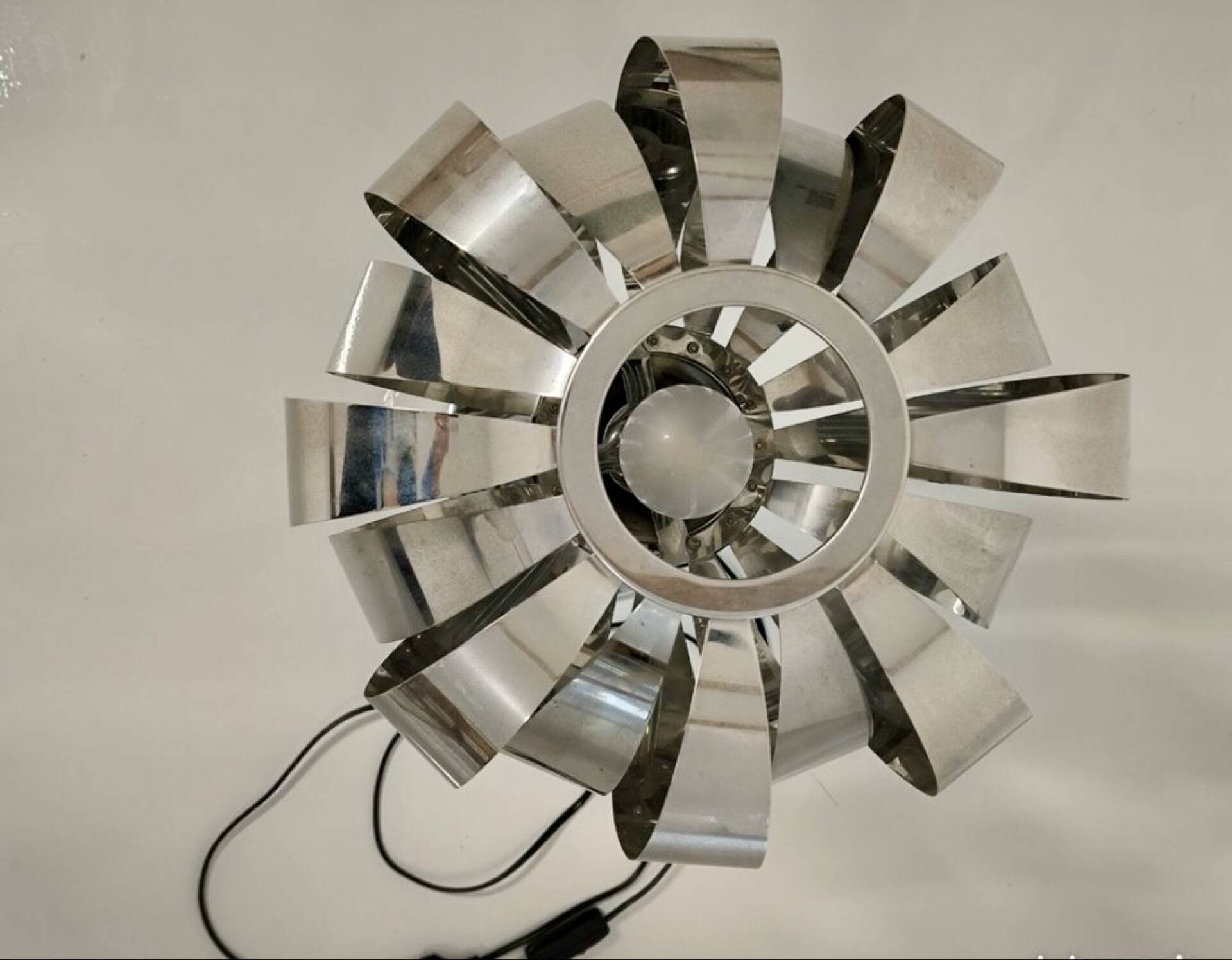 Chrome lamp "Eres" – Seylumière, France, 1970s