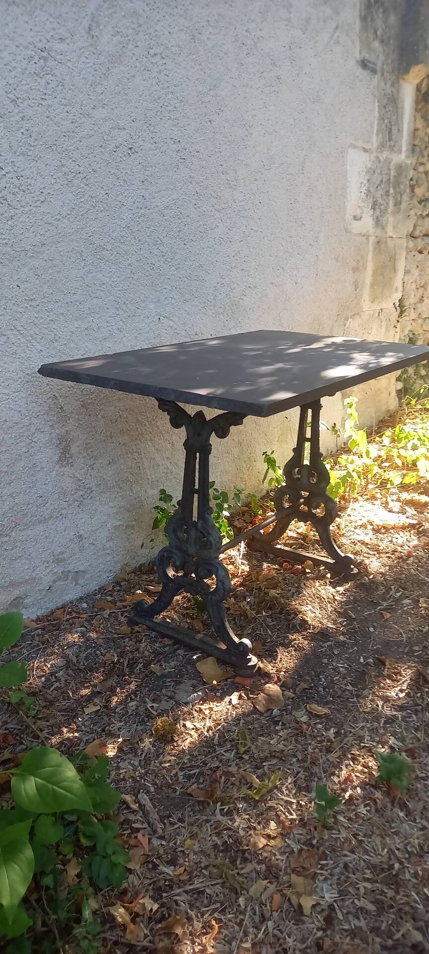Bistro table slate top