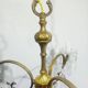 3-light bronze chandelier