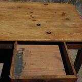 Table de ferme  2 tiroirs