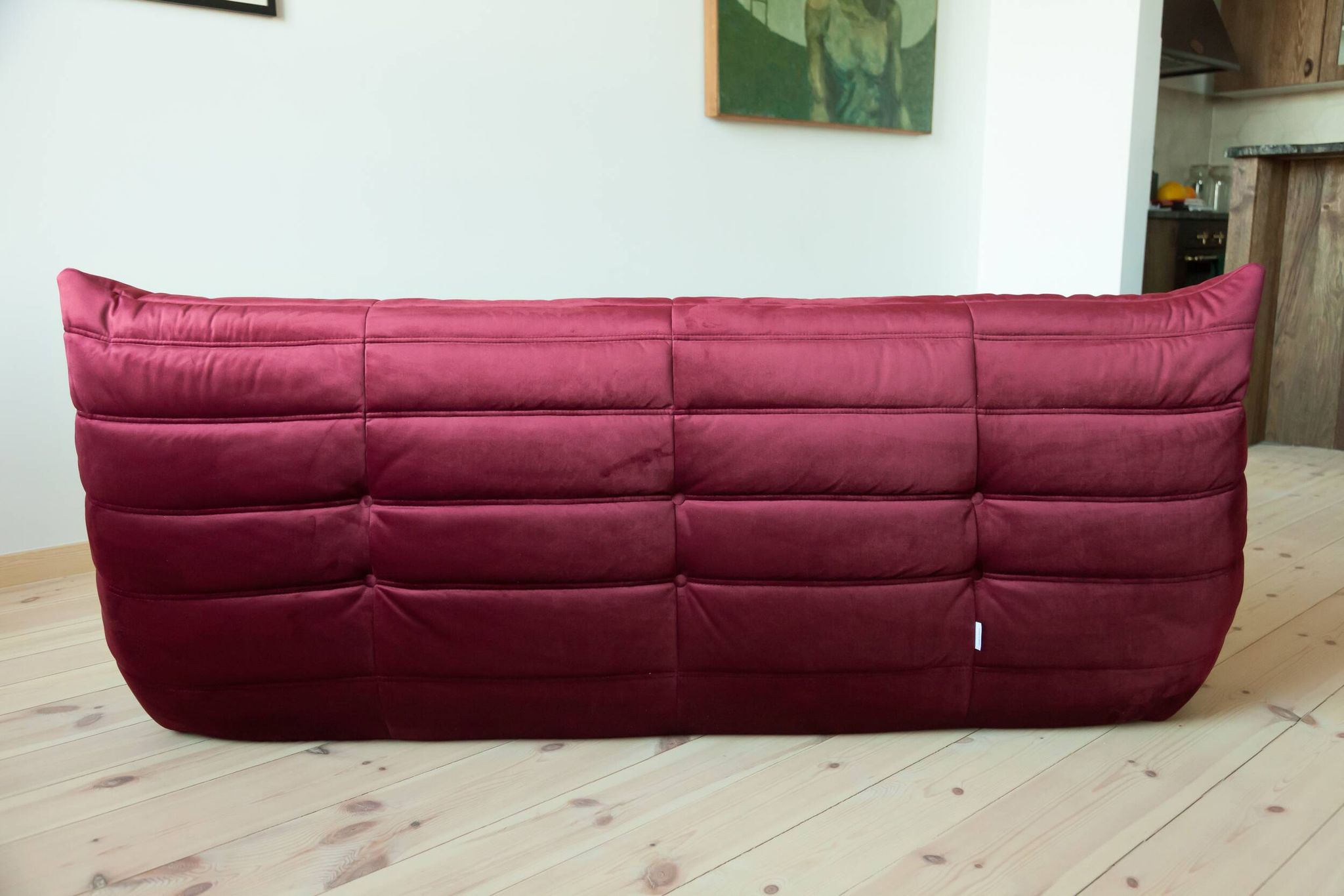 Togo 3- seater sofa in bordo velvet