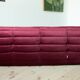 Togo 3- seater sofa in bordo velvet