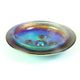 Rare iridescent art glass trinket bowl by Jiri Zemon for Rudolfova Hut