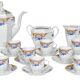 Vintage coffee service in porcelain by Epiag Czechoslovakia