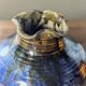 Lucien Talbot-Foucher La Borne vase in blue-brown glazed stoneware