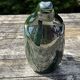 French ceramic dark green frog pitcher
