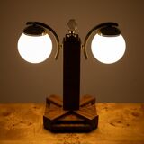 Pair of Art Deco table lamps, Poland, 1950s.