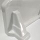 Art Deco white glazed ceramic wall shelf