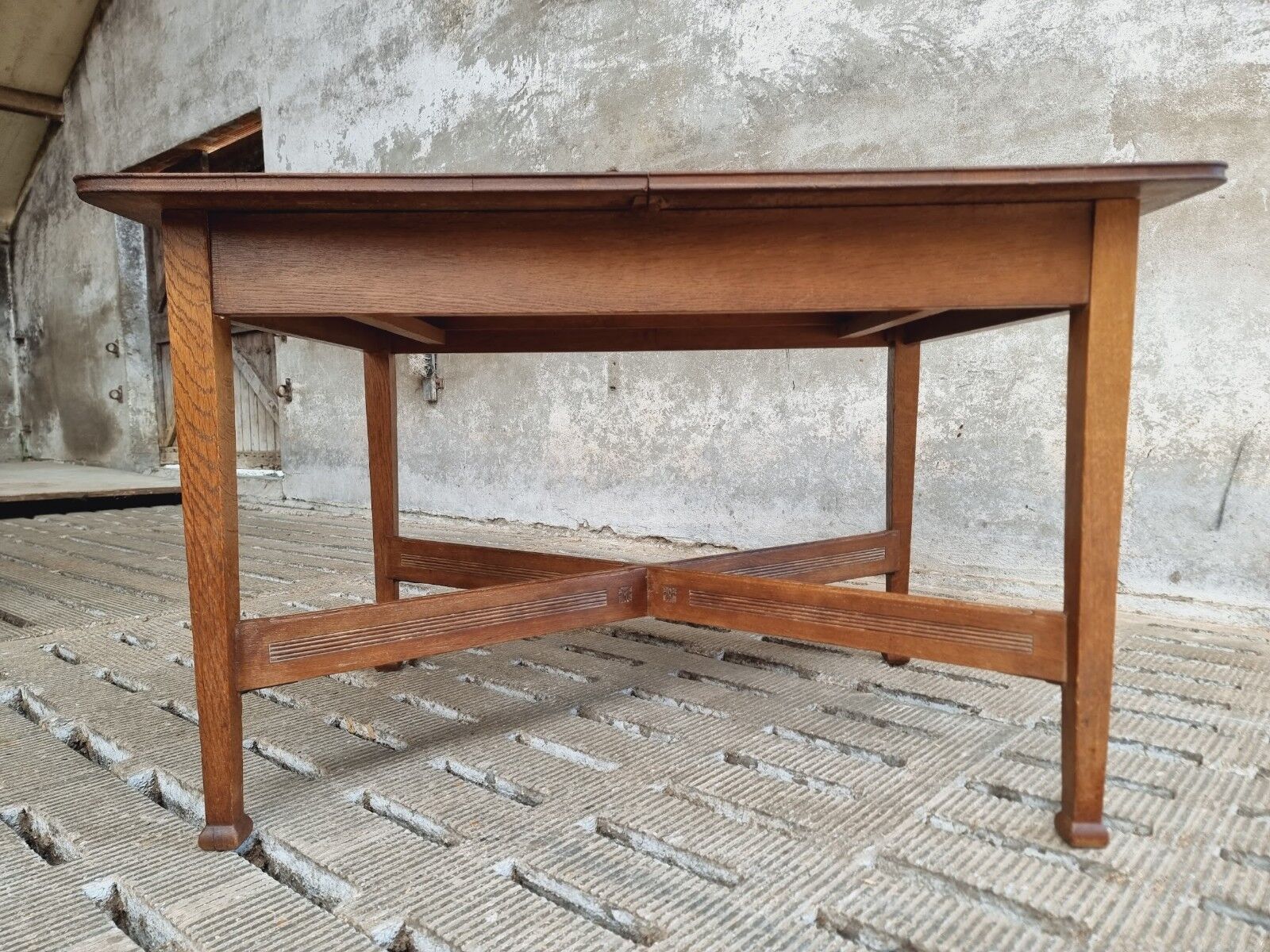 Antique extendable table dining table oak