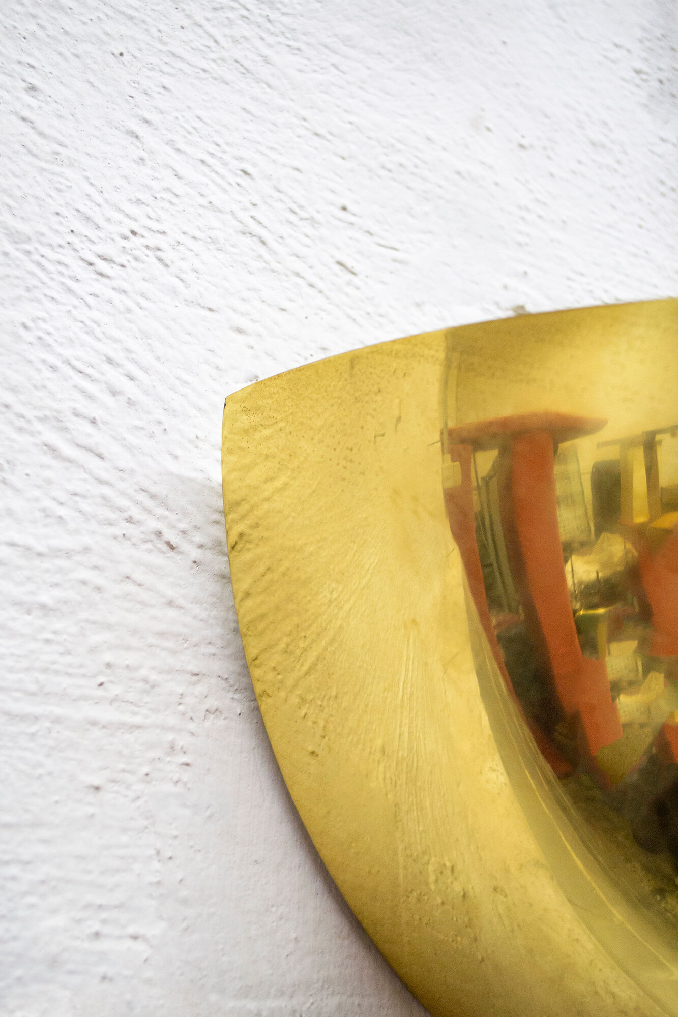 Brass wall lamp Italy 70s