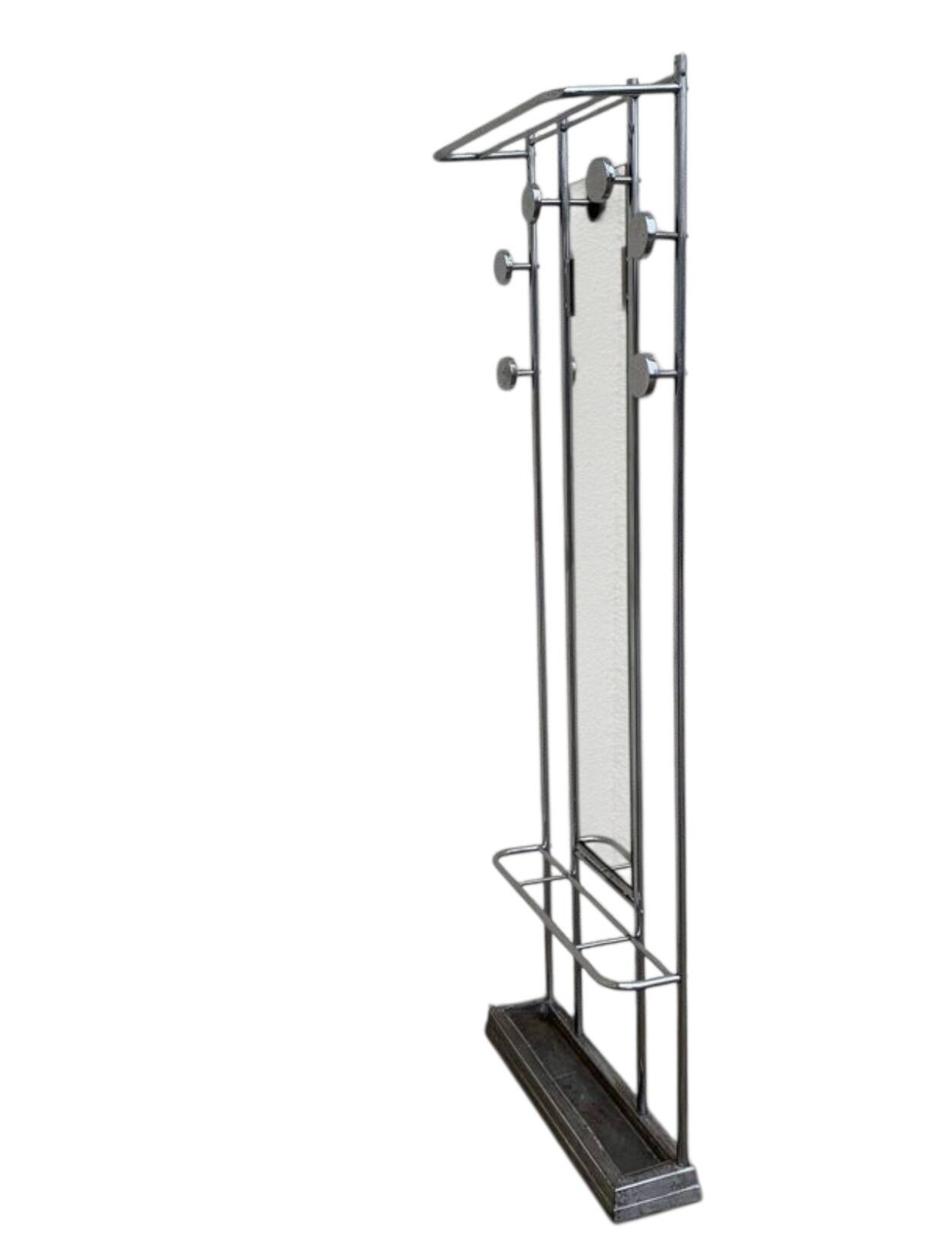 Chrome-plated aluminum entrance locker, 1950s