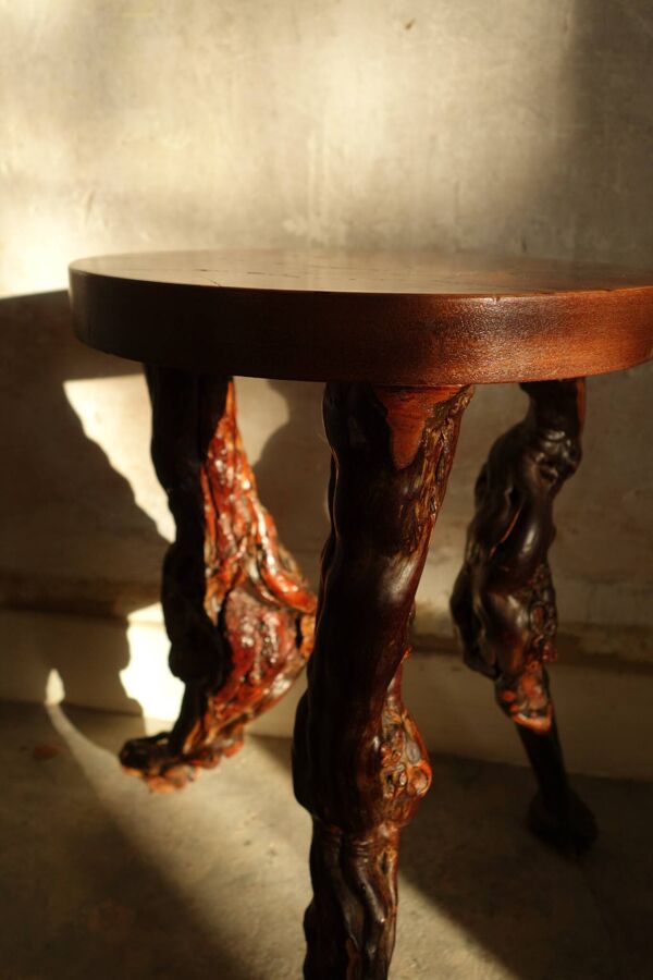 Tabouret vintage pied de vigne