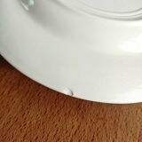 Set of 5 dessert plates, blue floral decoration