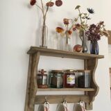 wall-mounted bakery shelf