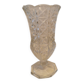 Vase en verre taillé