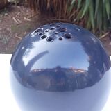 Signed ceramic flower-picker ball