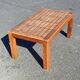 Wood stoneware coffee table