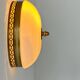 Vintage brass and opaline wall lamp, France 1970