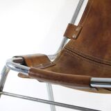 Chaise en cuir Les Arcs de Charlotte Perriand
