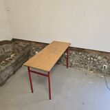 Bureau double deux places d'écolier 1970