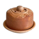 ART NOUVEAU Terracotta BUTTER DISH