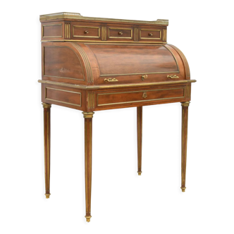 Louis XVI style cylinder desk