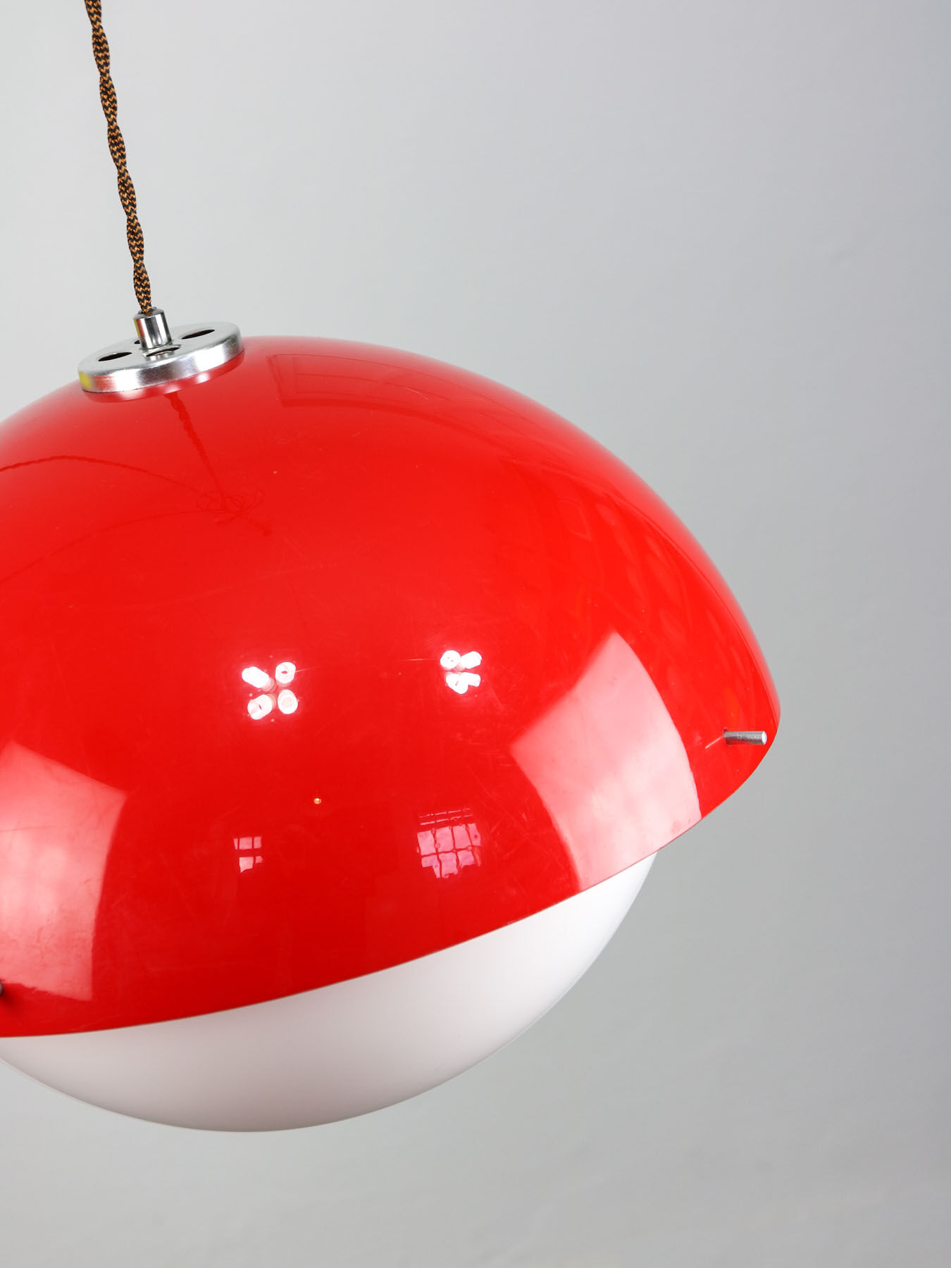 Set of 3 Space Age Pendant Lamps