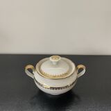 Limoges porcelain teapot and sugar bowl