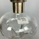 Blown glass carafe and silver frame