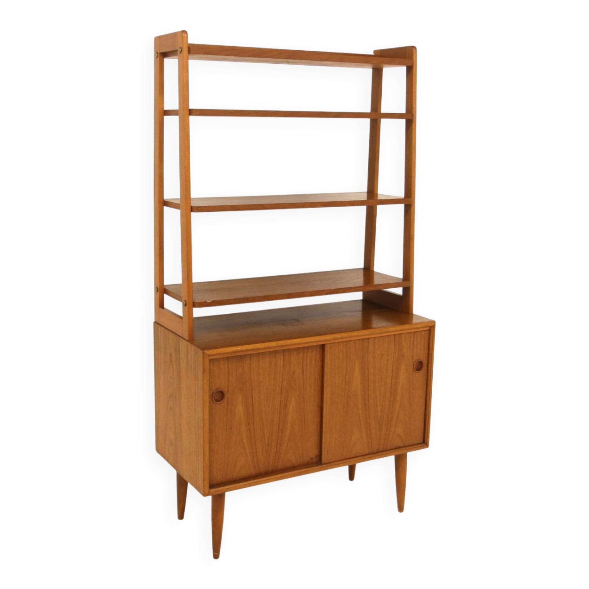 Bibliothèque scandinave en teck, Suède, 1960