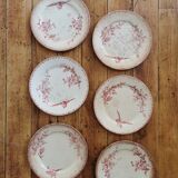 Assiettes anciennes Sarreguemines "Favori"