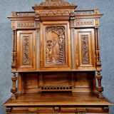 Renaissance style sideboard in solid walnut around 1850