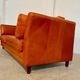 Vintage retro Danish 3 person cognac leather sofa