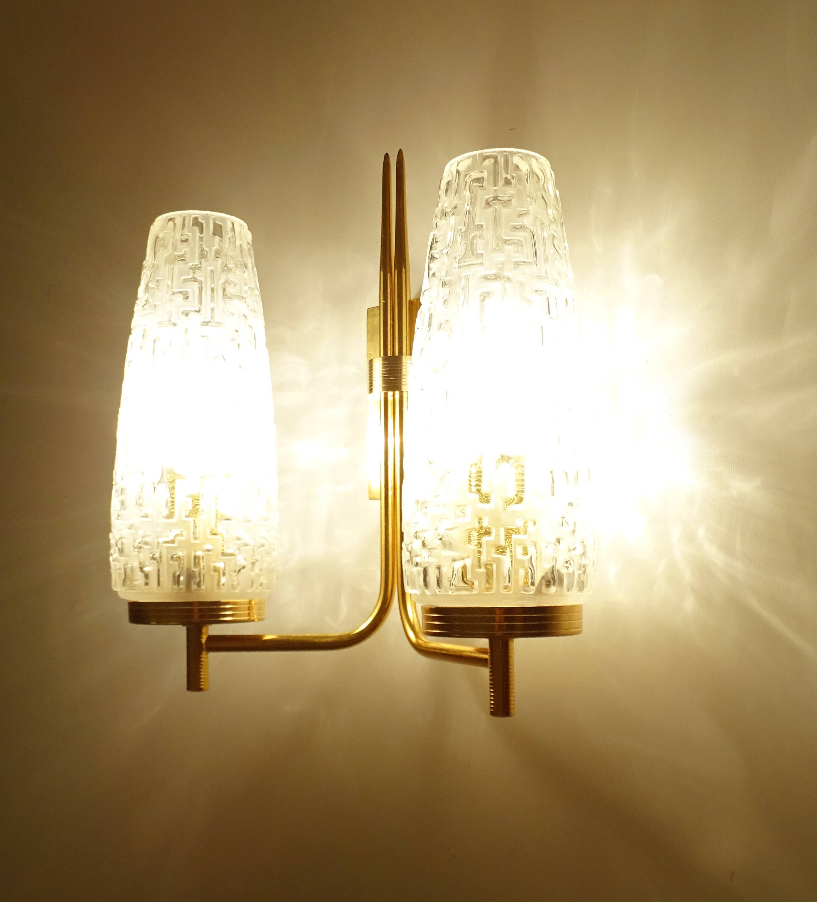 Vintage Glass Wall Light