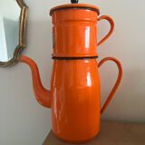 Vintage orange LUC coffee maker from the 70s