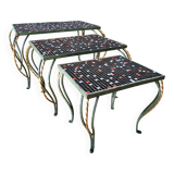 Tables Gigognes Fer forgé Vintage 60'70'